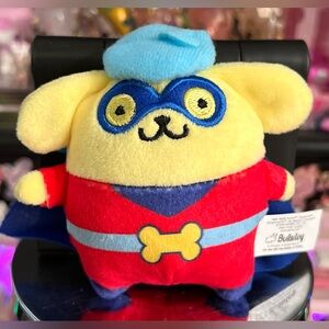 Sanrio Pompompurin Super Hero Plush Dangler Bag Charm Clip Accessory